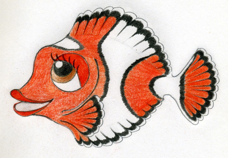 cartoon fish. Cartoon Fish Drawing