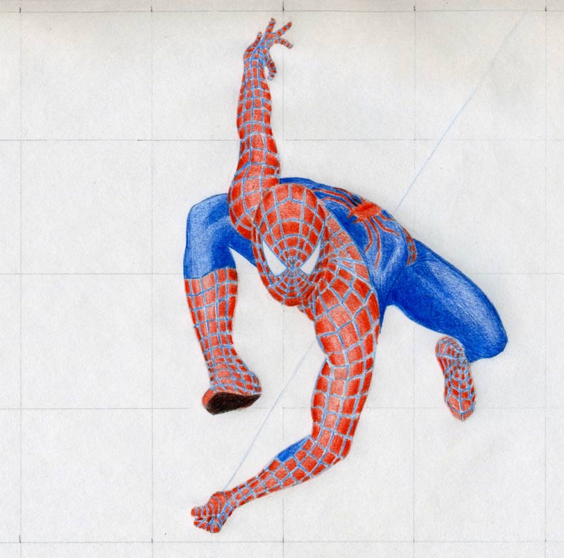 Draw Spiderman In Action
