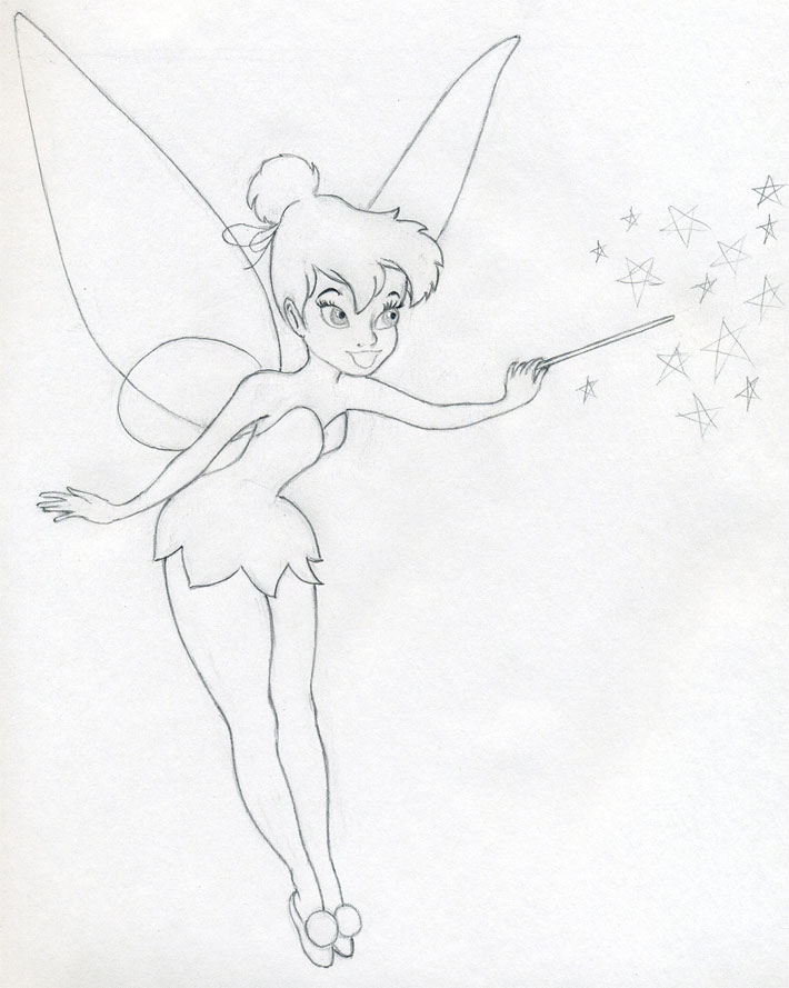 How To Draw Tinkerbell