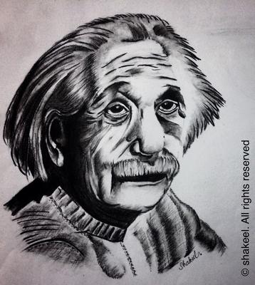 Sketch of albert einstein Cut Out Stock Images & Pictures - Alamy