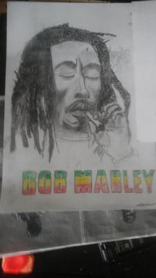 Bob Marley Drawing  Smail Jr