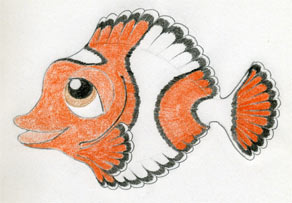 Drawing a Cartoon Fish with Easy Sketching Instructions - How to