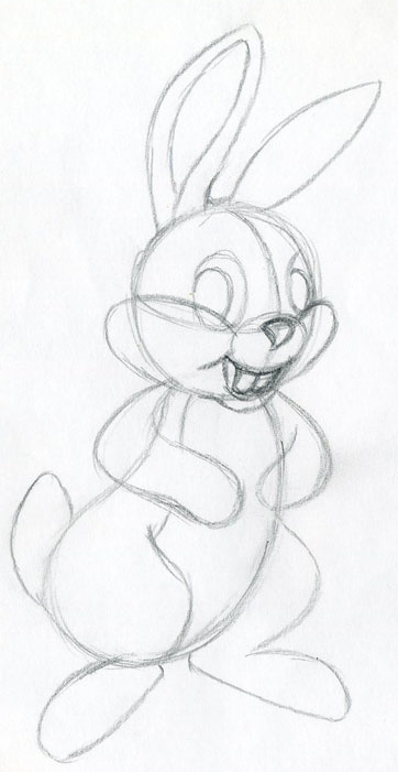 Let’s Draw Cartoon Rabbit. Easy To Follow Tutorial.