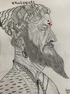 Download Shivaji - Sketch Easy Shivaji Maharaj Drawing | Transparent PNG  Download #5434388 - Vippng