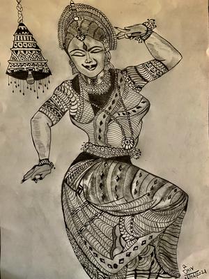 Avish Sketches - Indian Classical Dance Drawing by Avish Sketches  #avishsketches #classicaldancedrawing | Facebook