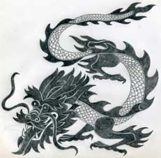 Учимся рисовать китайского дракона шаг за шагом