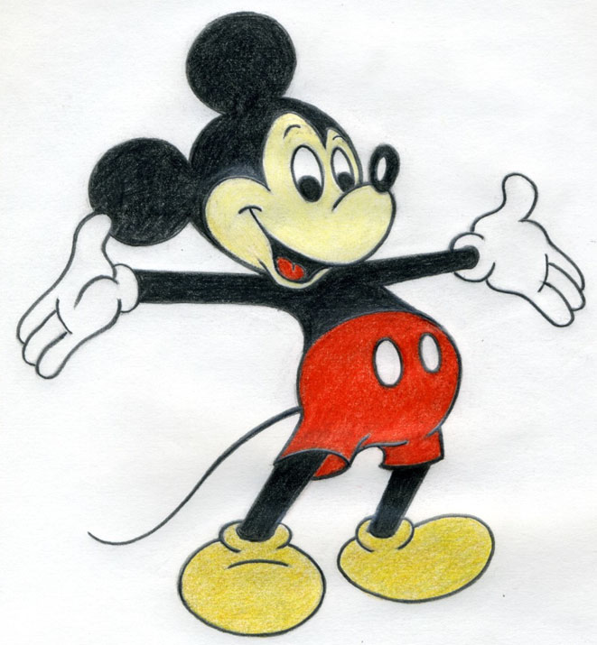 Drawing: How To Draw Mickey Mouse Step by Step! For kids! - Dailymotion  Video