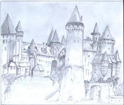 Hogwarts Pen Sketch Digital Art by Matthew Nelson - Pixels