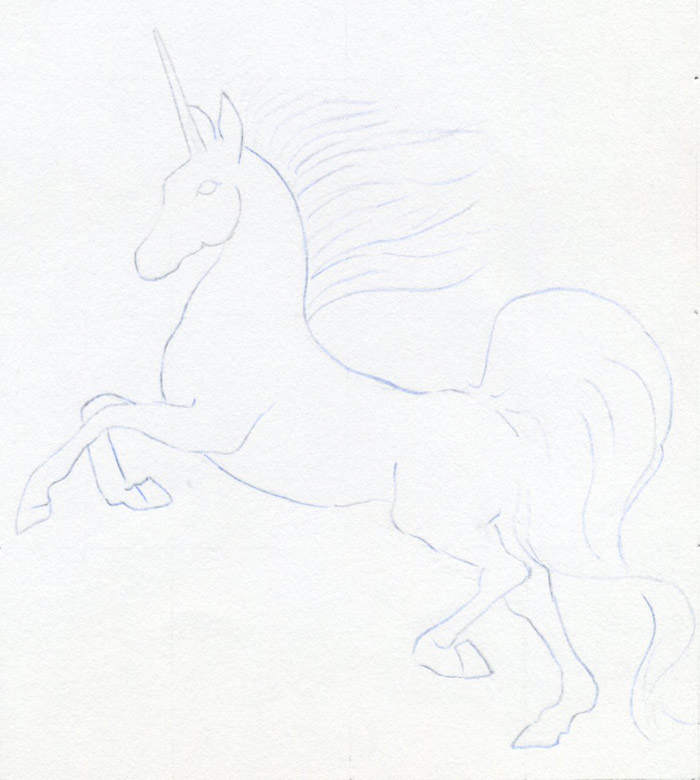 How To Draw A Unicorn  Step By Step Drawing Tutorial