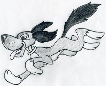 Draw A Running Cartoon Dog Easily And Effortlessly.