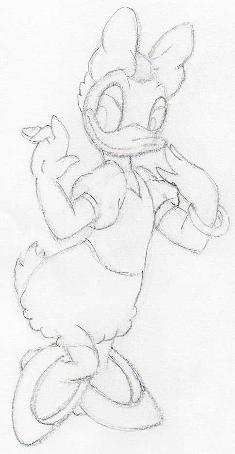 Daisy Duck Drawing  A Step By Step Guide  Cool Drawing Idea