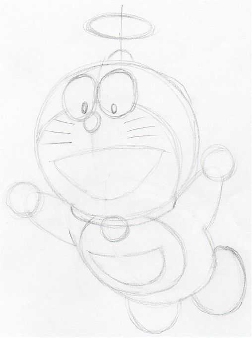 How To Draw Doraemon. A Robotic Cat Coming From The Future.