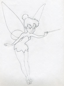 How To Draw Tinkerbell Step by Step Drawing Guide by Dawn  DragoArt