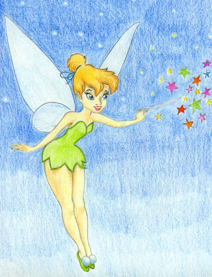 How to Draw Tinker Bell VIDEO  StepbyStep Pictures