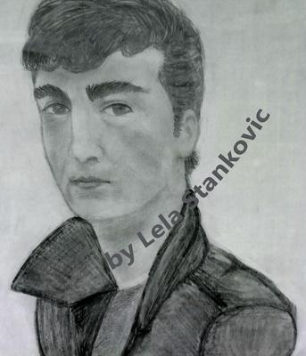 Drawing Type Pointilism John Lennon Portrait By Celciuscreations 7
