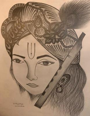 lord vishnu in pencil sketch by yulianzone on DeviantArt