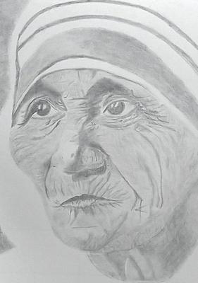 Saint Mother Teresa of Calcutta original sketch-saigonsouth.com.vn