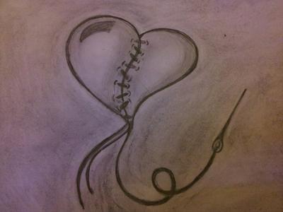 Broken heart Drawing by S N  Saatchi Art