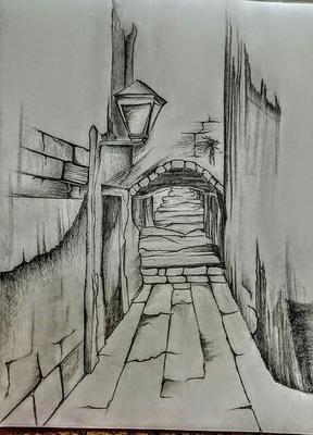 8 simple Steps to Draw interesting Streets and Buildings
