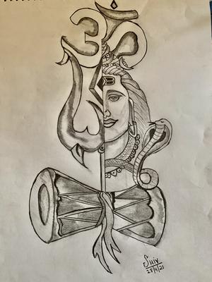 Great god shiva #artwork Final work happy The destroyer mahakal 🙏 For Some  other follow Novice artist [ https://noviceartist.quora.com/ ] - Novice  artist - Quora