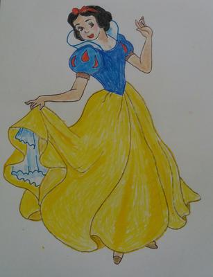 Snow White Drawing Tutorial  How to draw Snow White step by step
