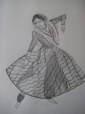 A girl dancing : r/drawing