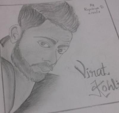 Sooraj Sudevan - Virat Kohli |pencil sketch-saigonsouth.com.vn